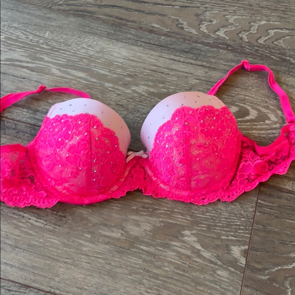 Dream Angels Demi Lined Pink Bra